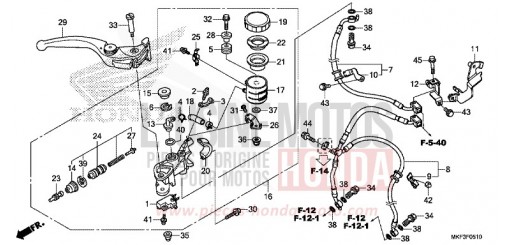 FRONT BRAKE MASTER CYLINDER (CBR1000RA/S1/S2) CBR1000RAH de 2017